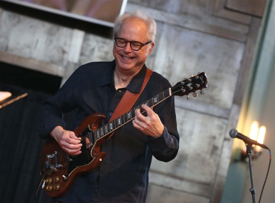 Bill Frisell during his first show of the night with his Bill Frisell Trio at the Temple Building Theater. 