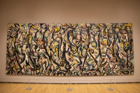 “Mural” (1943), by Jackson Pollock, Gift of Peggy Guggenheim, 1959.6. Photo taken on Aug. 23, 2022, by Jerod Ringwald.