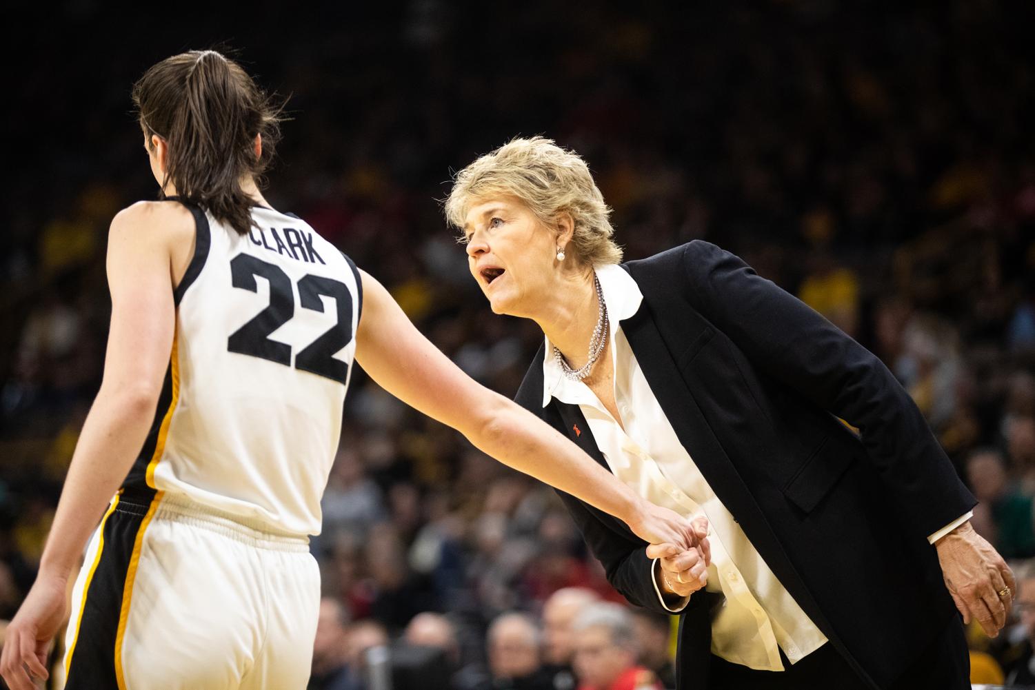 Iowa women’s basketball’s Caitlin Clark, Lisa Bluder advocate for