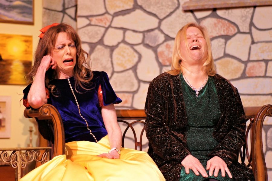 Masha (Valerie Davine) and Sonia (Susan Fuhrmeister) cry themselves silly. 
