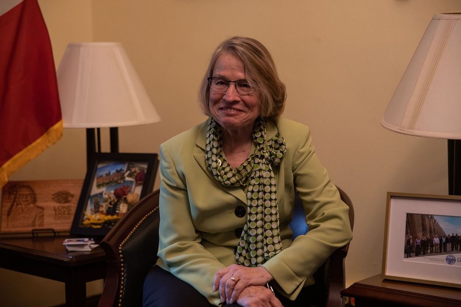Iowa representative Mariannette Miller-Meeks is seen in her office in the Longworth House Office Building in Washington D.C. The DI sat down with Miller-Meeks to discuss recent state and national legislation. 