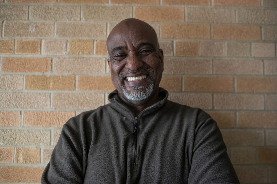 Ayman Sharif, Iowa City Outreach and Engagement Specialist poses for a portrait at City Hall on Friday, March 24, 2023.