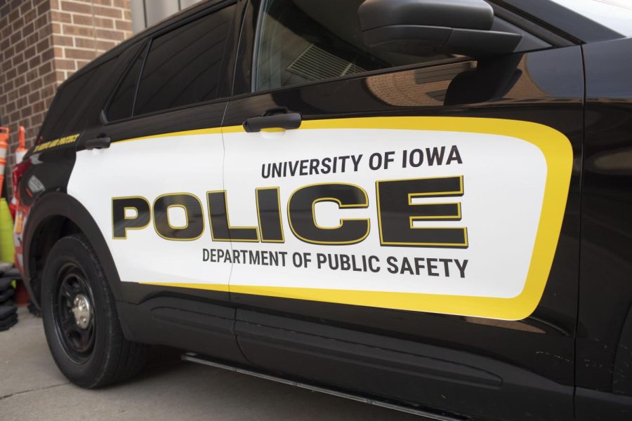 A University of Iowa police car is seen on Sunday, April 9, 2023. (Daniel McGregor-Huyer/The Daily Iowan)