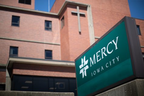 Mercy Hospital is seen in Iowa City on Wednesday, March 12, 2023.