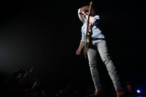 Country singer Justin Moore performs during his You, Me, & Whiskey tour at Xtream Arena in Coralville on Saturday, April 22, 2023. The tour promotes Moores newest album, Stray Dog, which will be released May 5.