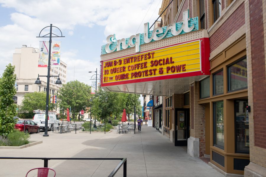 The Englert Theatre is seen in Iowa City on Tuesday, June 13, 2023.