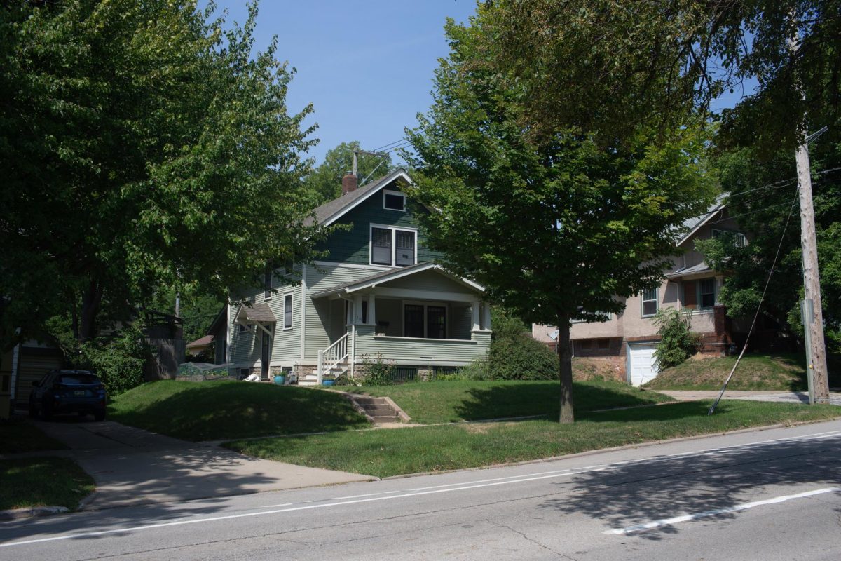 The Emma Goldman house is seen in Iowa City, Iowa on Monday, Aug. 21, 2023.