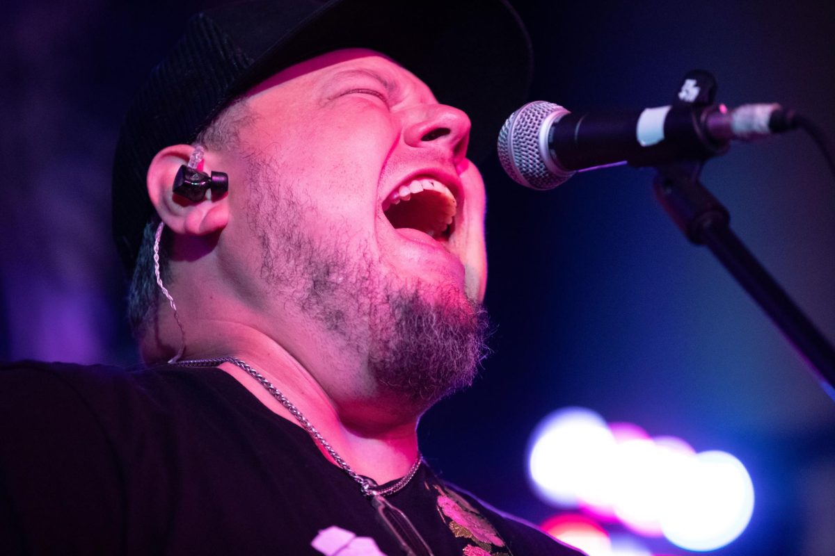 Joey Green performs with his band at Wildwood Smokehouse and Saloon in Iowa City on Saturday, Aug. 27, 2023. Green is a county rock singer from Texas. He gained popularity after appearing on season 15 of NBCs The Voice. 