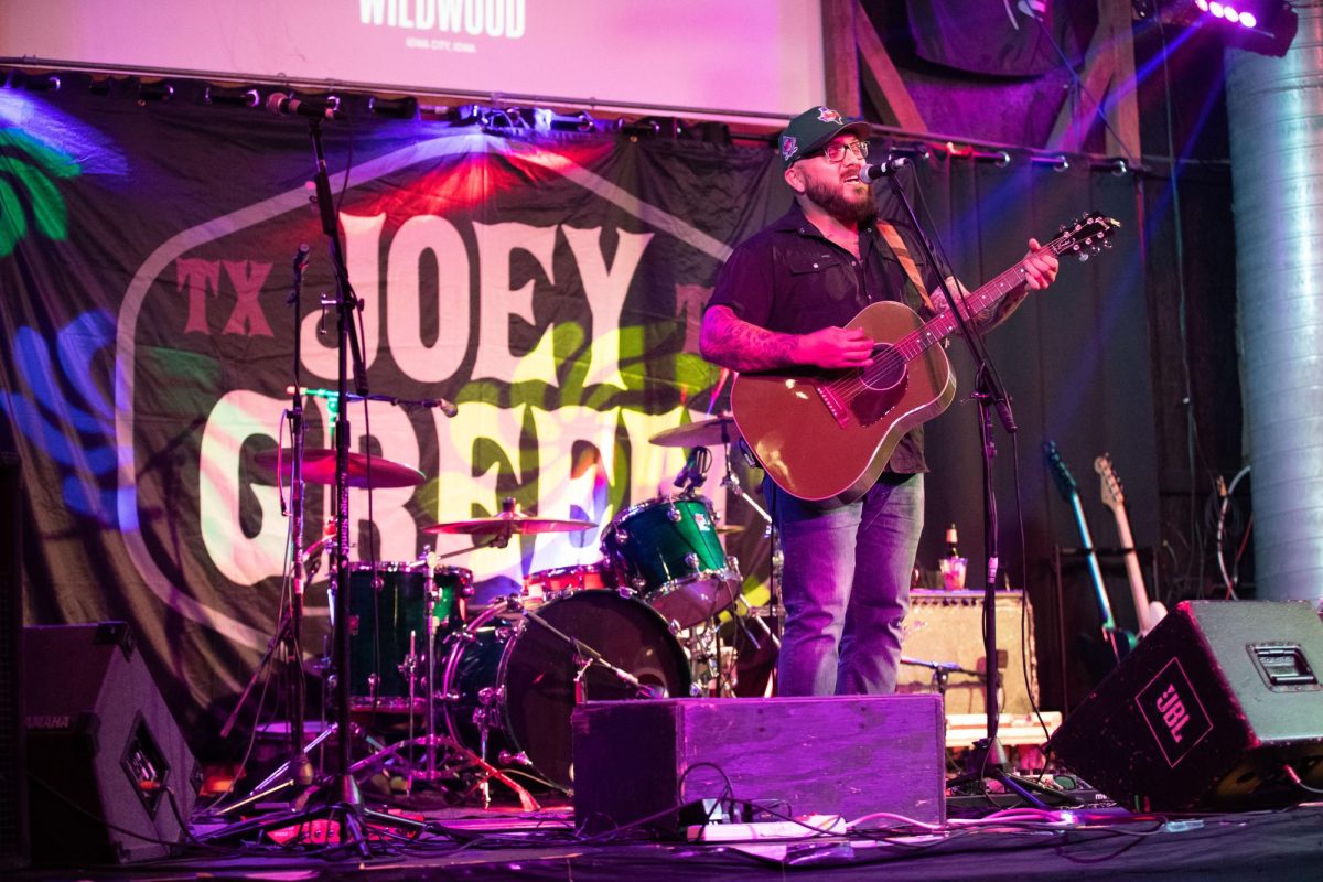 Folk singer Erick Willis opens for Joey Green at Wildwood Smokehouse and Saloon in Iowa City on Saturday, Aug. 27, 2023. Green is a county rock singer from Texas. He gained popularity after appearing on season 15 of NBCs The Voice. 