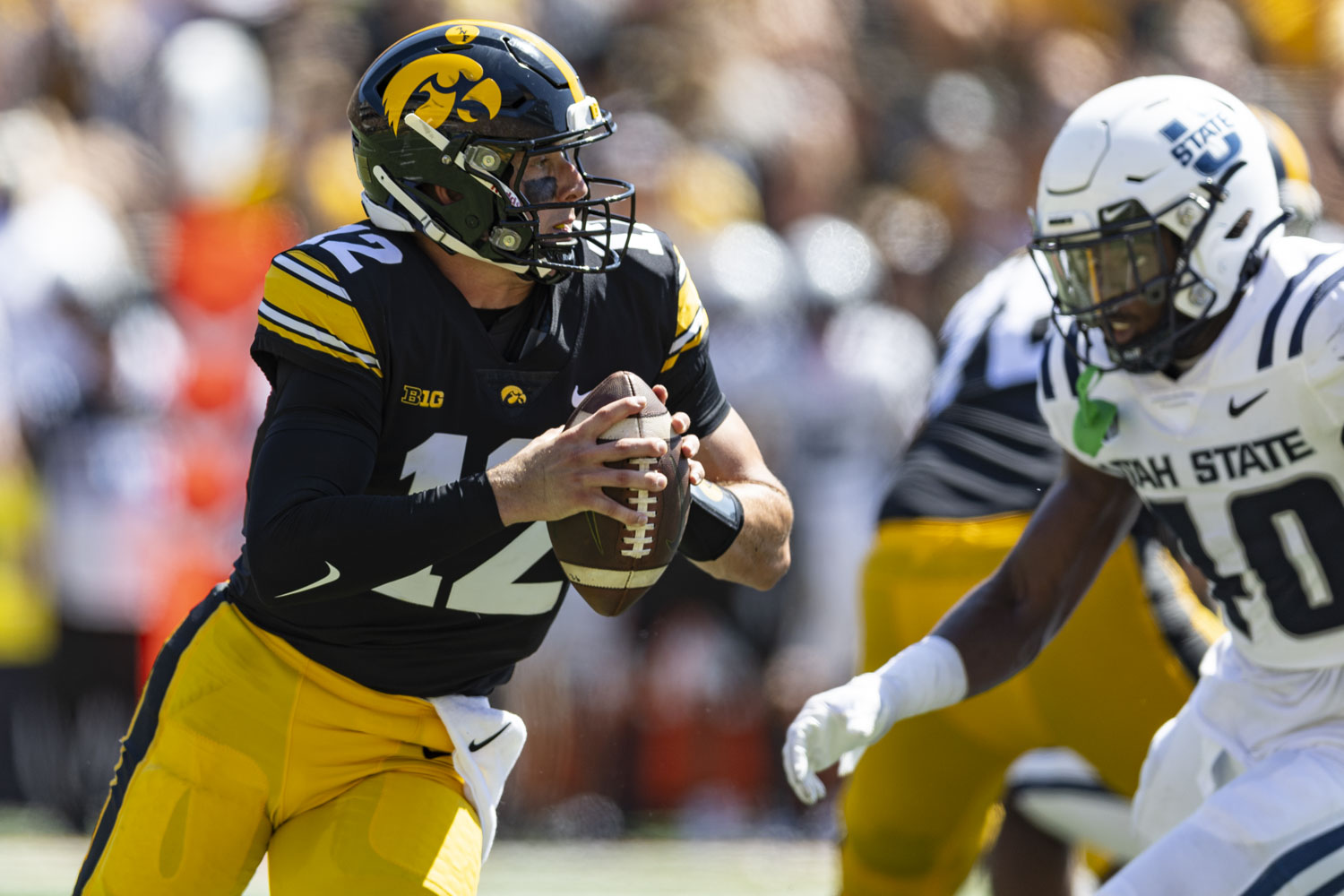 Iowa Football Commences Season Strong, Securing 24-14 Victory against Utah State