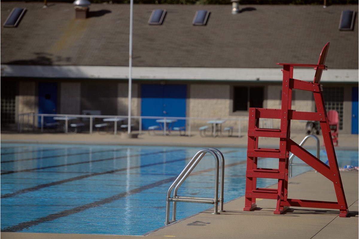 The City Park Pool is seen in Iowa City on Thursday, Sept. 1, 2022.