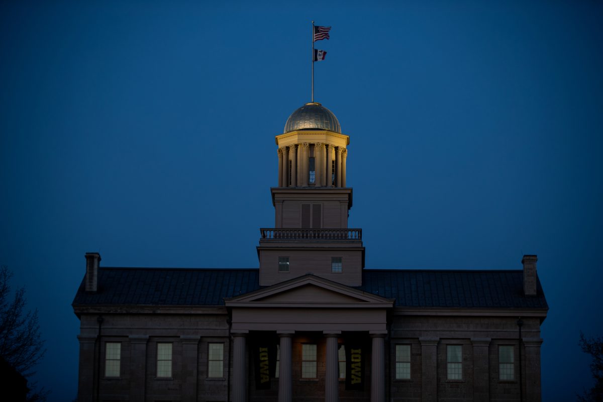 The Old Capitol Building is seen in Iowa City on Tuesday April, 25, 2023.