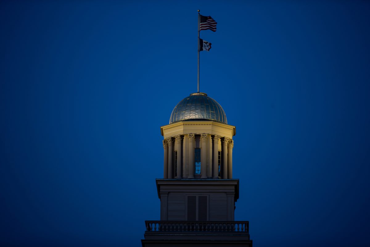 The Old Capitol Building is seen in Iowa City on Tuesday April, 25, 2023.