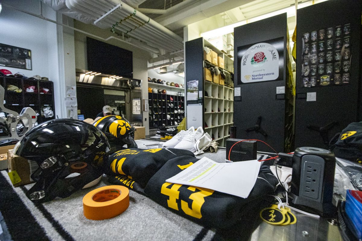 The main equipment room is seen at the Hansen Football Performace Facility on the University of Iowa campus in Iowa City, on Thursday, Sept. 28, 2023. 