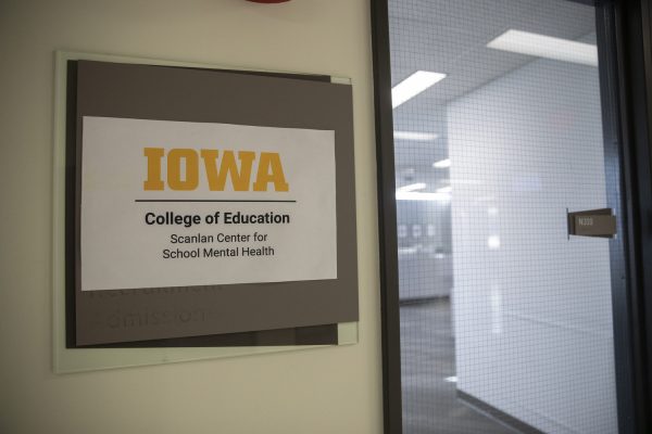 The Scanlan Center for School Mental Health at the University of Iowa is seen on Tuesday, Nov. 14, 2023.