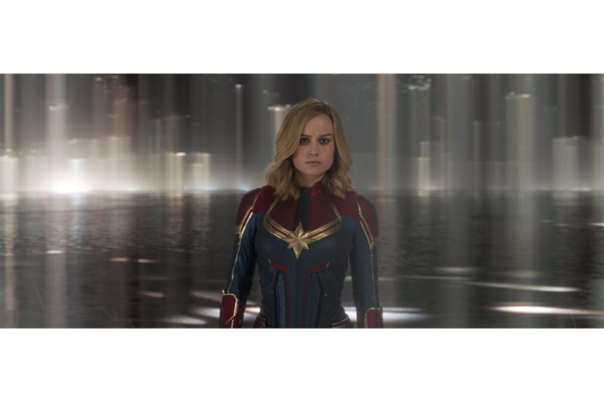 Captain Marvel (Brie Larson) in Captain Marvel.