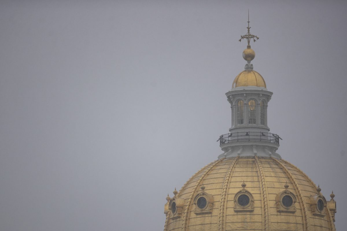 The Iowa State Capitol is seen during the first day of the 2024 Iowa legislative session at the Iowa State Capitol in Des Moines on Monday, Jan. 8, 2024.