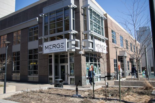 MERGE Iowa City is seen on Sunday, Feb. 25, 2024. MERGE offers a space for networking and coworking in Iowa City.