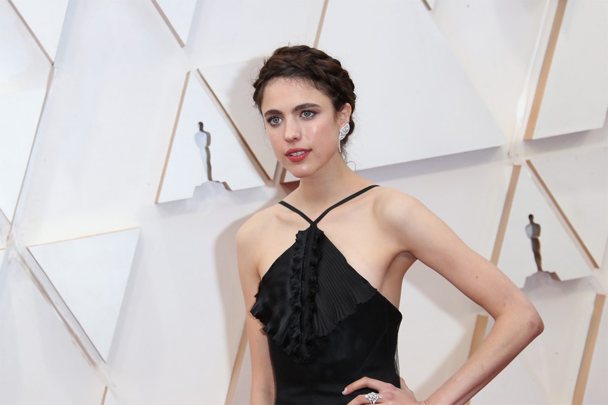 Feb 9, 2020; Los Angeles, CA, USA; Margaret Qualley arrives at the 92nd Academy Awards at Dolby Theatre. 