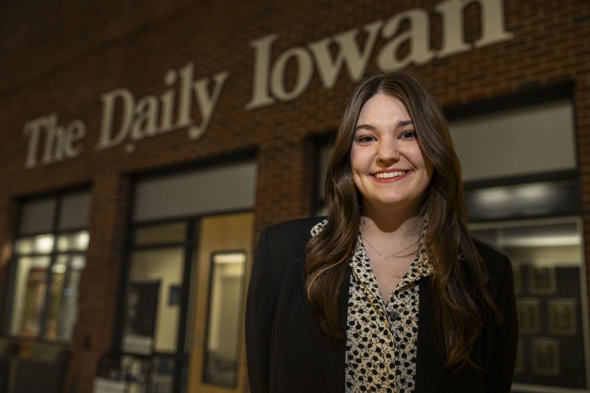The Daily Iowan’s 2024-25 executive editor, Jami Martin-Trainor, poses for a portrait on Monday, March 4, 2023. 