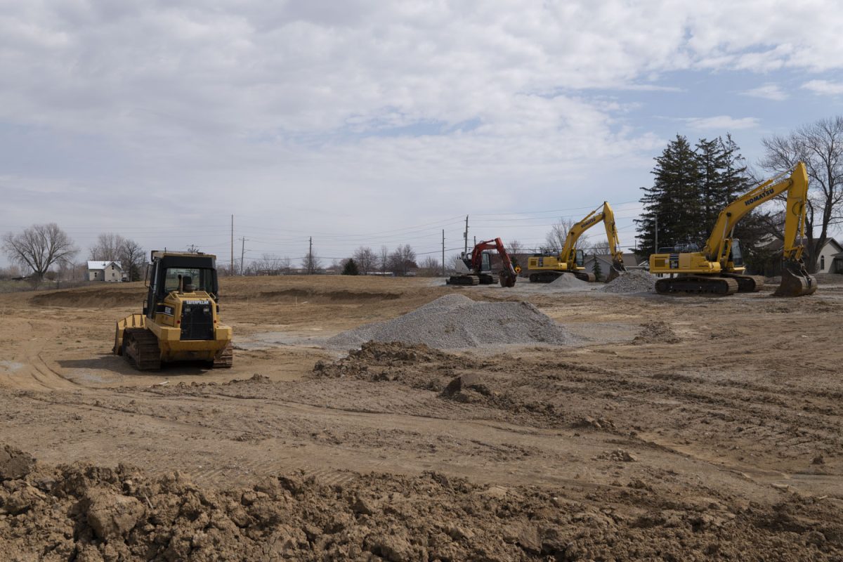 An undeveloped plot of land is seen on the corner of Rochester Ave. and Scott Blvd. in Iowa City on Thursday, March 21, 2024. (Madison Frette/The Daily Iowan)
