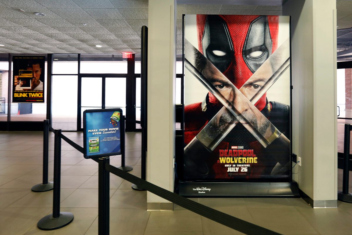 A poster for Deadpool and Wolverine is seen on Thursday, July 25, 2024. 