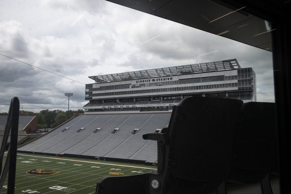 Kinnick Stadium is seen before the Iowa football Media Day on Friday, August 9, 2024.