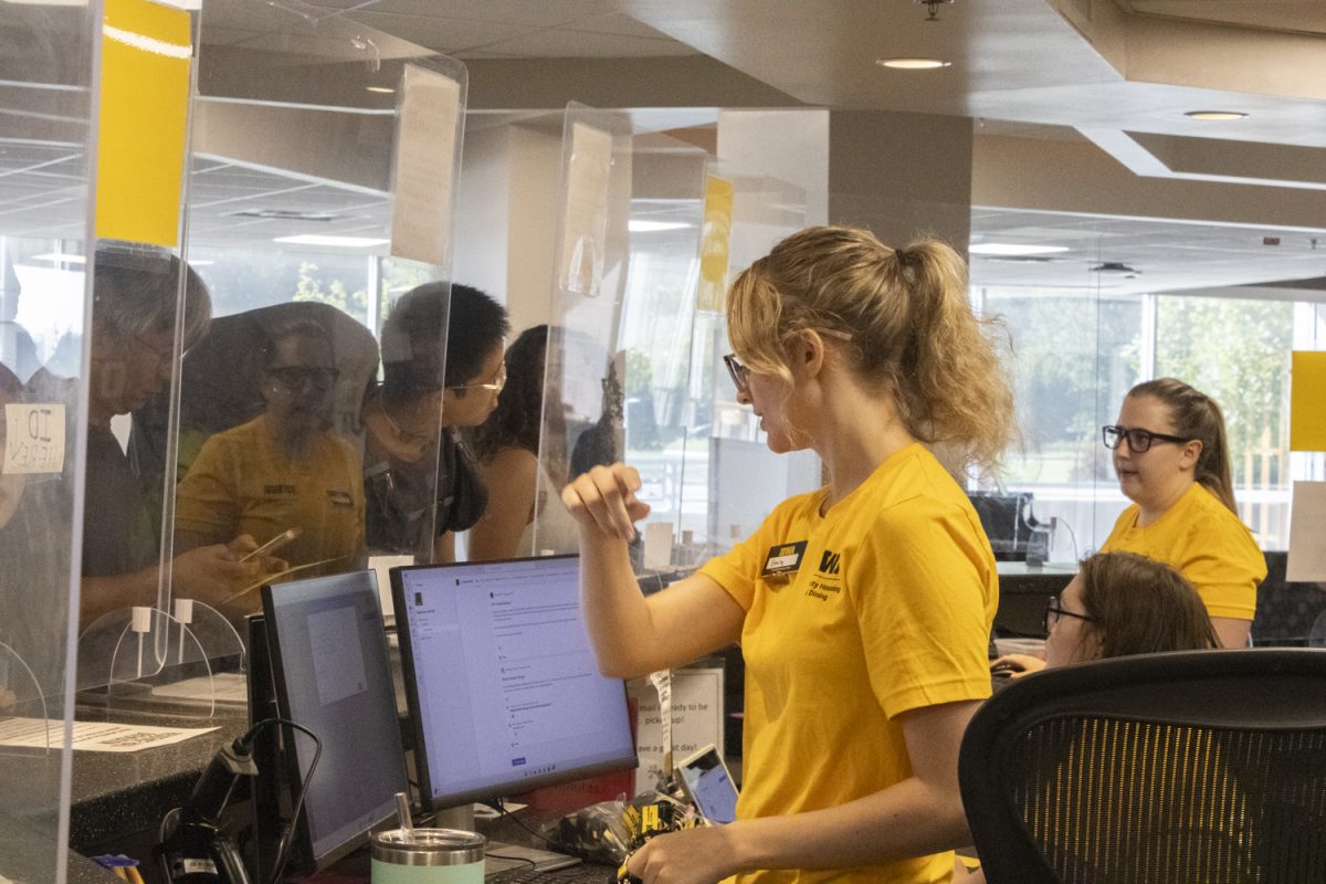 Volunteers and families help Freshmen move into Mayflower Hall on Sunday, Aug. 18, 2024.