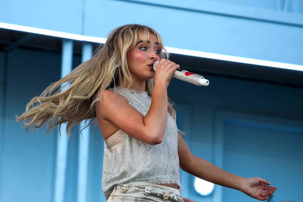 Sabrina Carpenter performs on the Coachella Stage during the Coachella Music and Arts Festival in Indio, Calif., on Friday, April 12, 2024. Carpenter's new album "Short n' Sweet" released on Aug. 23, 2024. 