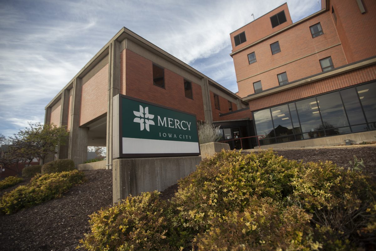 Mercy Hospital Iowa City is seen on Monday, Nov. 6, 2023. Oral Arguments for a lawsuit against Mercy began at the Iowa Supreme Court on Wednesday. 