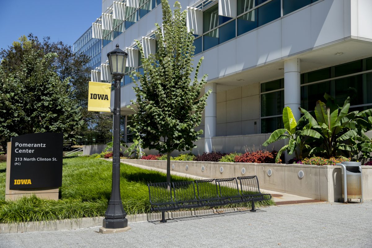 The Pomerantz Center is seen in Iowa City on Monday, Sept. 2, 2024. 