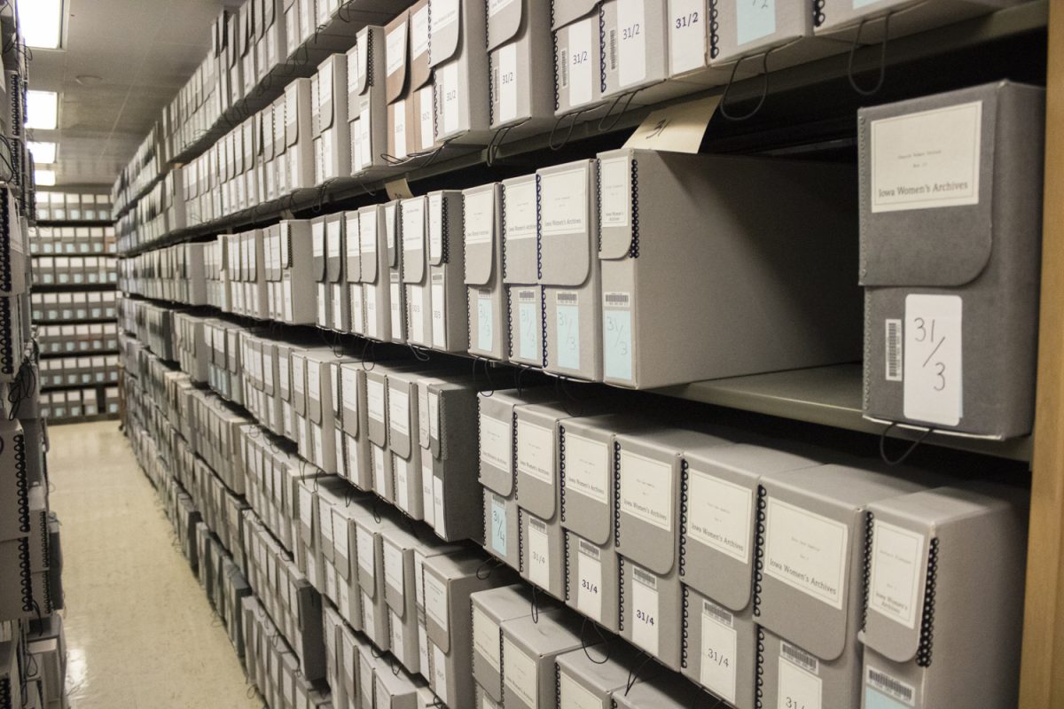 The Iowa Women’s Archives are seen on the third floor of the Iowa Main Library on Tuesday, Sept. 3, 2024. 