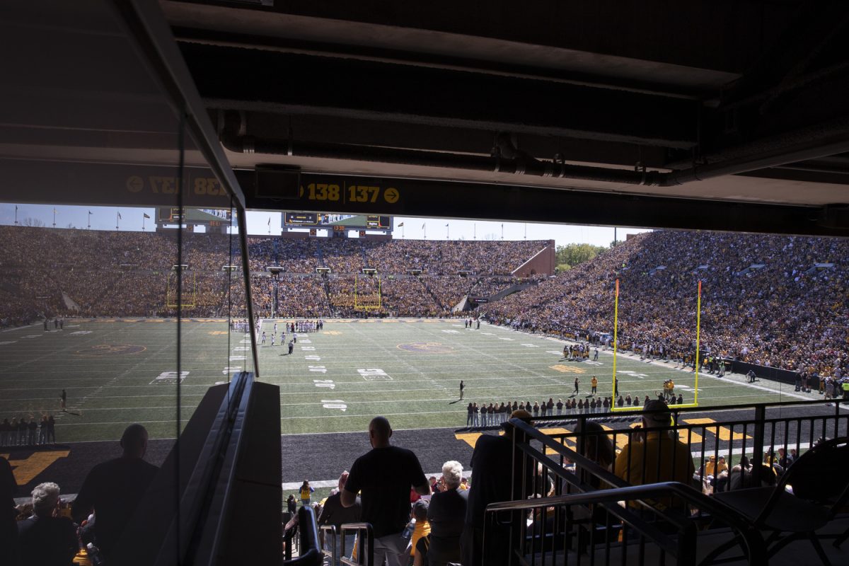 Kinnick Stadium is seen during a Cy-Hawk football game between No. 21 Iowa and Iowa State at Kinnick Stadium on Saturday, Sept. 7, 2024. The Cyclones defeated the Hawkeyes, 20-19. 