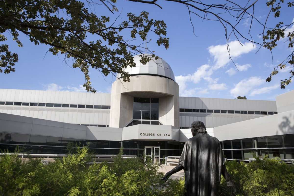 Boyd Law Building is seen on the University of Iowa campus on Monday, Sept. 23, 2024. First-time test-takers for the bar exam had high passing rates. 