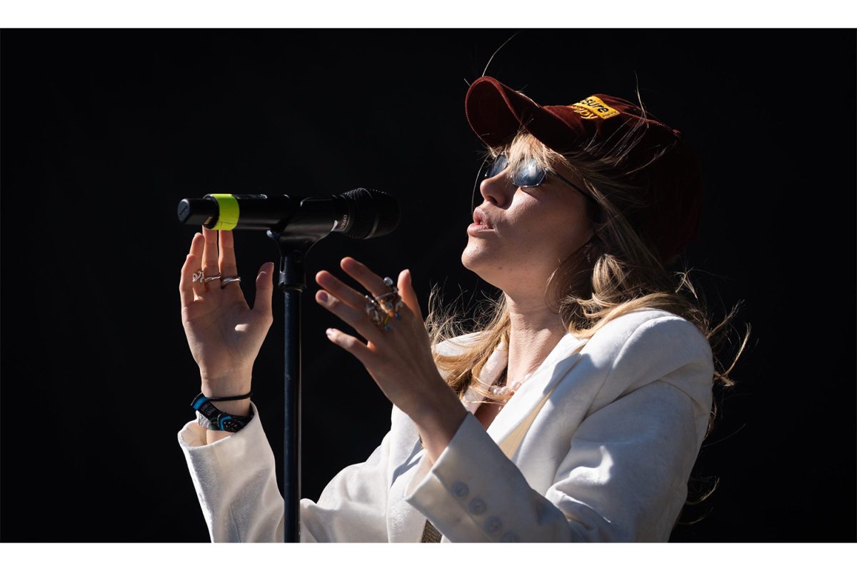 Suki Waterhouse performs on the third day of the second weekend of Austin City Limits Music Festival, Sunday, Oct. 15, 2023.