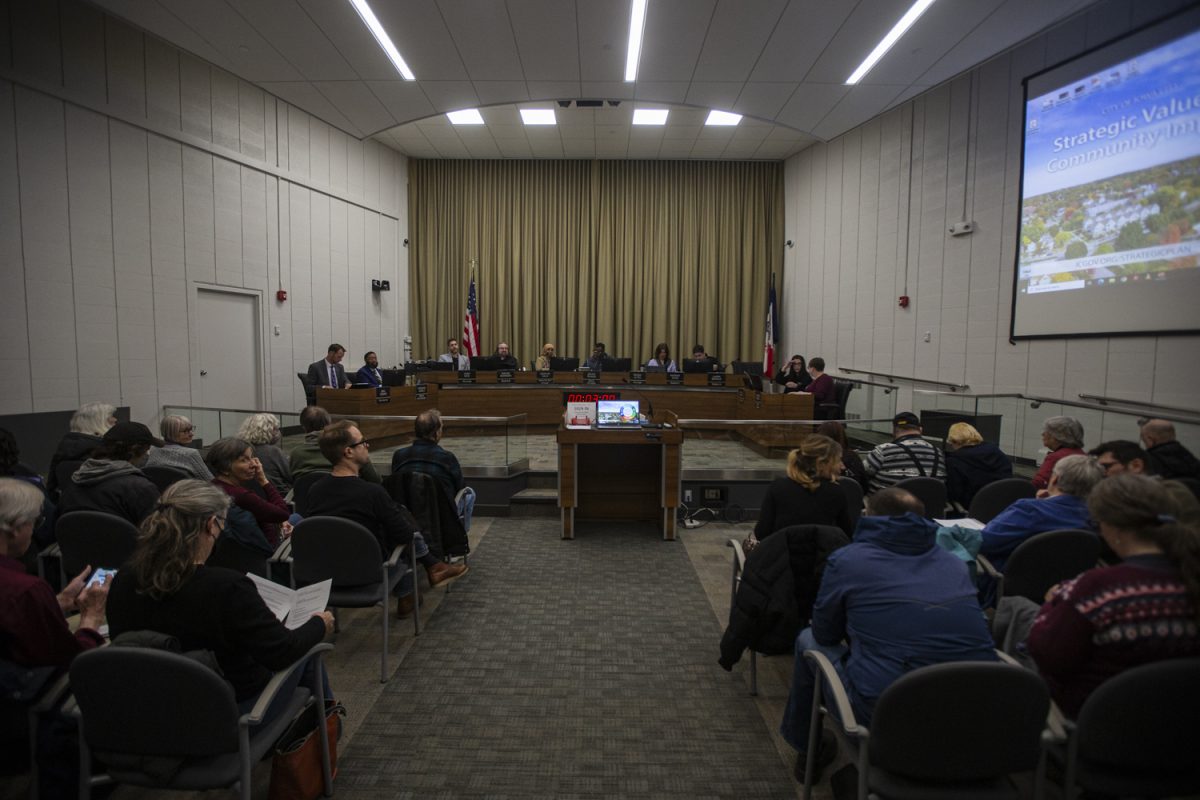 The Iowa City City Council Meeting begins on Tuesday, April 2, 2024. The council will send out community surveys in the coming weeks. 