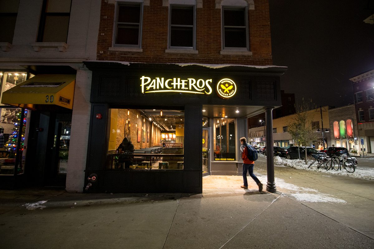 The first original location of the food chain Pancheros in Iowa City as seen on Nov. 26, 2018. 