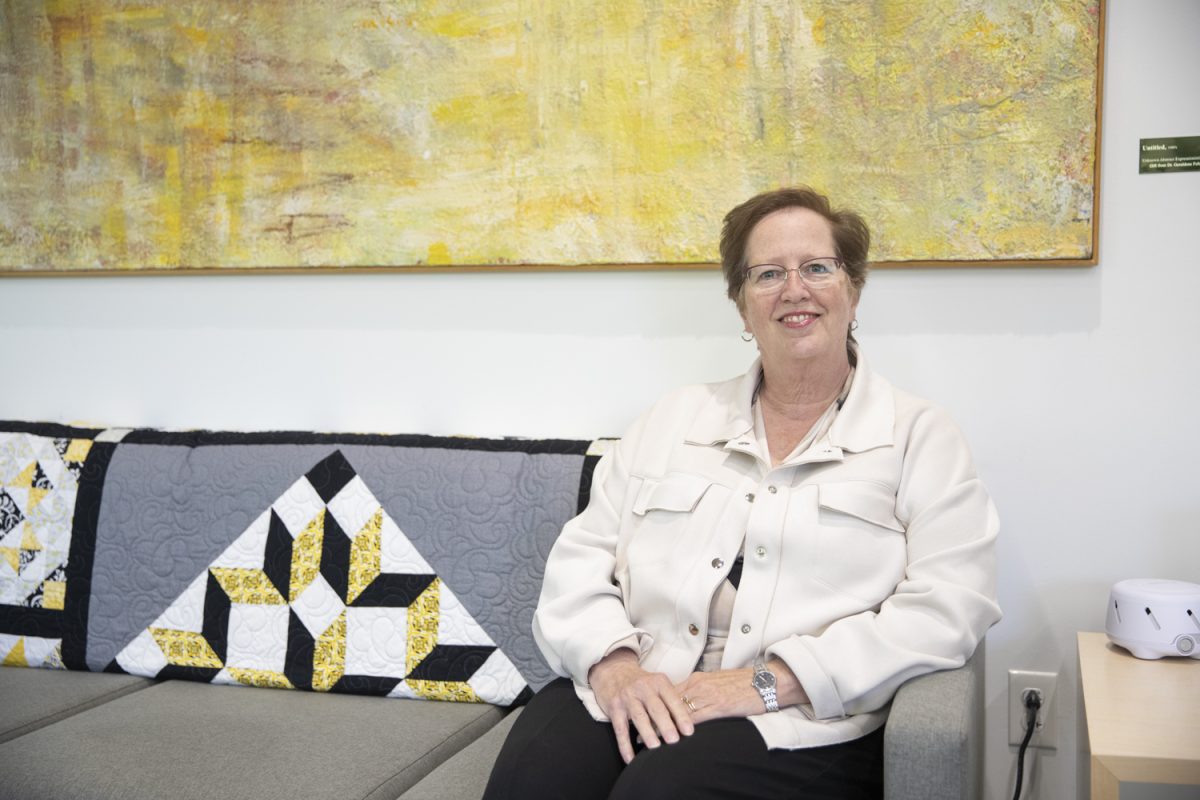 University of Iowa Dean of the College of Nursing Julie Zurwic poses for a portrait at the UI College of Nursing building on Tuesday, Oct. 8. Zurwic became the dean in the fall of 2017.