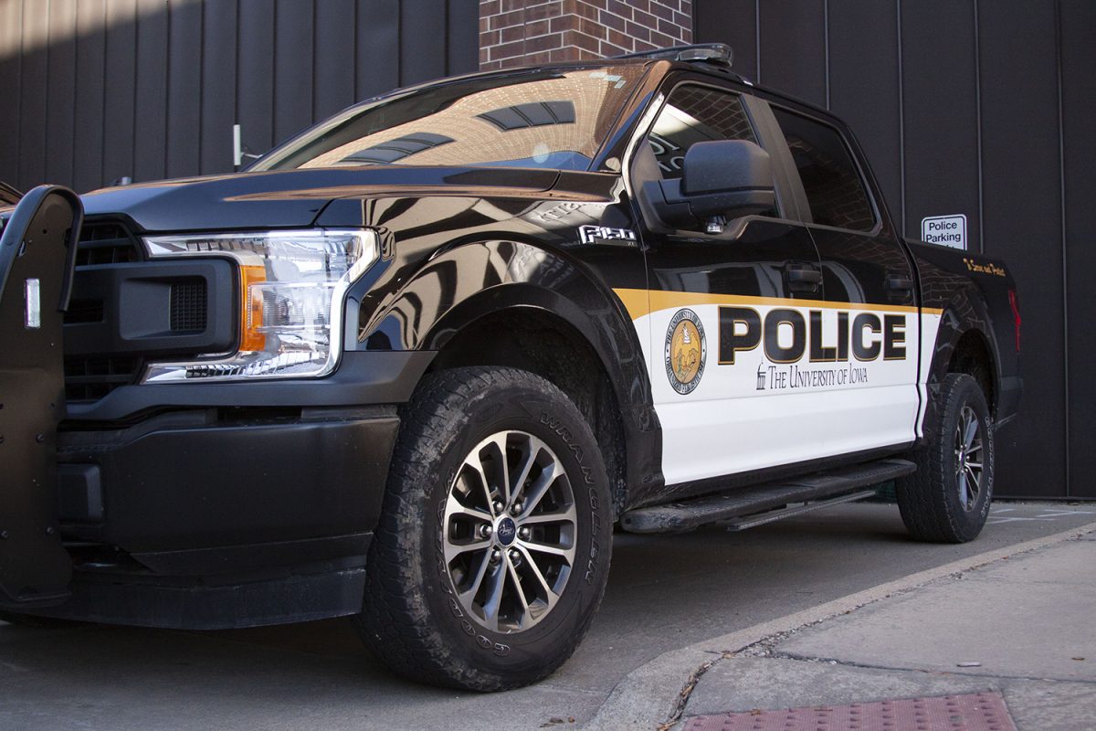 The outside of the University of Iowa Police Station is seen in Iowa City on Monday, April 11, 2022. According to the UI's 2024 Clery Report, there was a significant increase in reports of sexual assault from 2023.