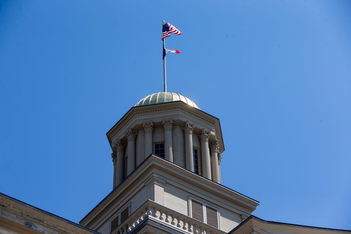 The Old Capitol Building is seen in Iowa City on  Tuesday, April 25, 2023. BridgeUSA is launching its first chapter at the University of Iowa with the purpose of creating a space for students to explore political issues through open and respectful conversations.