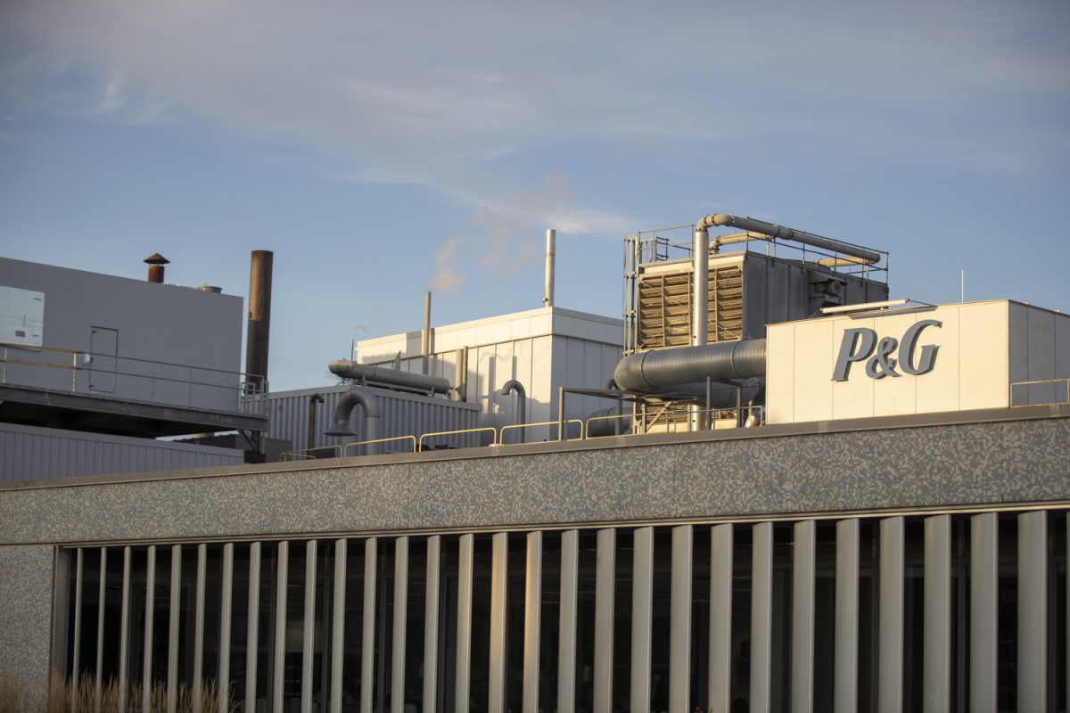 Proctor & Gamble labs are seen off of Lower Muscatine Road in Iowa City on Oct. 25, 2024.