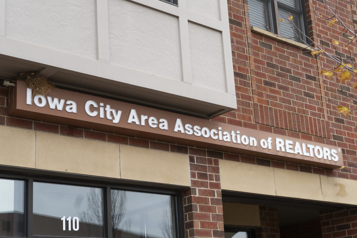 The Iowa City Area Association of Realtors is seen on Nov. 4 in Iowa City, Iowa. Despite mortgage rates, home buyers and sellers have been more active in Iowa City.