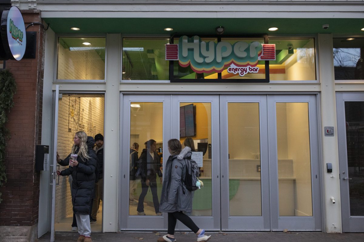 Hyper Energy Bar is seen during its grand opening on Wednesday, Nov. 20 in Iowa City. This is Hyper’s first location outside of the Des Moines Metro Area.