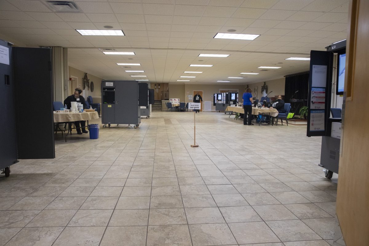 A polling place is seen in First Baptist Church of Fairburn during Election Day in Fairburn, Ga., on Nov. 5, 2024. Georgia is one of the predominant swing states that will help determine who wins the U.S. General Election. Voters spoke with The Daily Iowan about thoughts on candidates and deciding policy measures that ultimately led to them to vote for their choice.