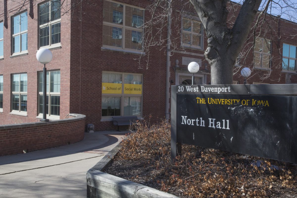 The School of Social Work, located in North Hall, is seen on March 11, 2019. North Hall houses the criminology and social work departments.