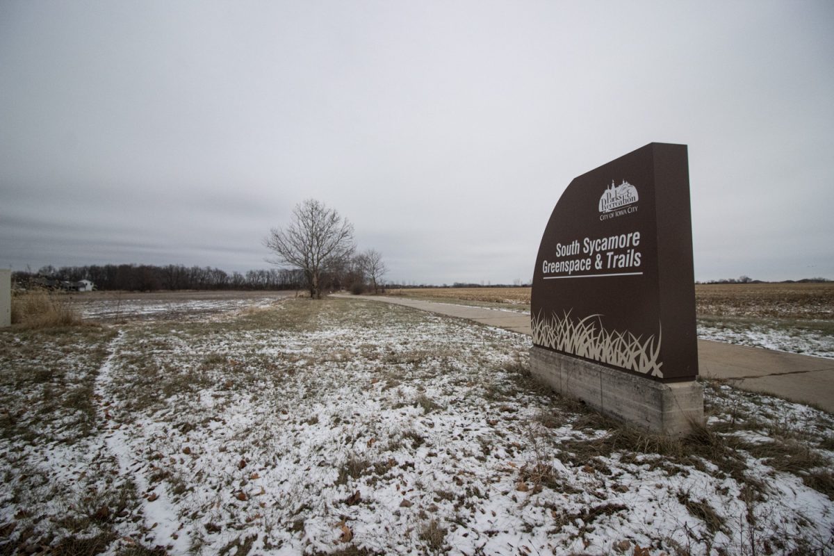 The South Sycamore Greenspace & Trails are seen in Iowa City on Thursday, Dec. 12, 2024.