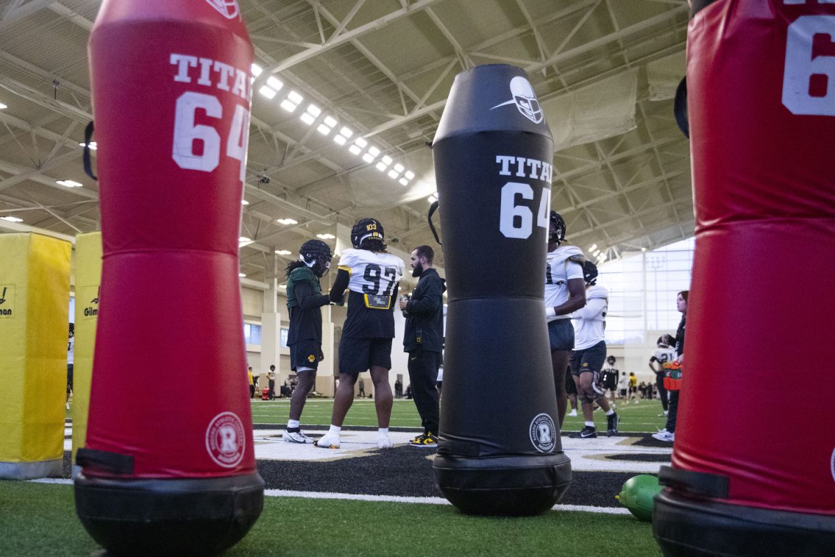 Missouri players take a water break during a Missouri football practice at the Multipurpose Facility at Vanderbilt University in Nashville Tenn., on Saturday, Dec. 28, 2024. The Iowa Hawkeyes and Missouri Tigers will face off in the 2024 TransPerfect Music City Bowl on Monday, Dec. 30, at Nissan Stadium.