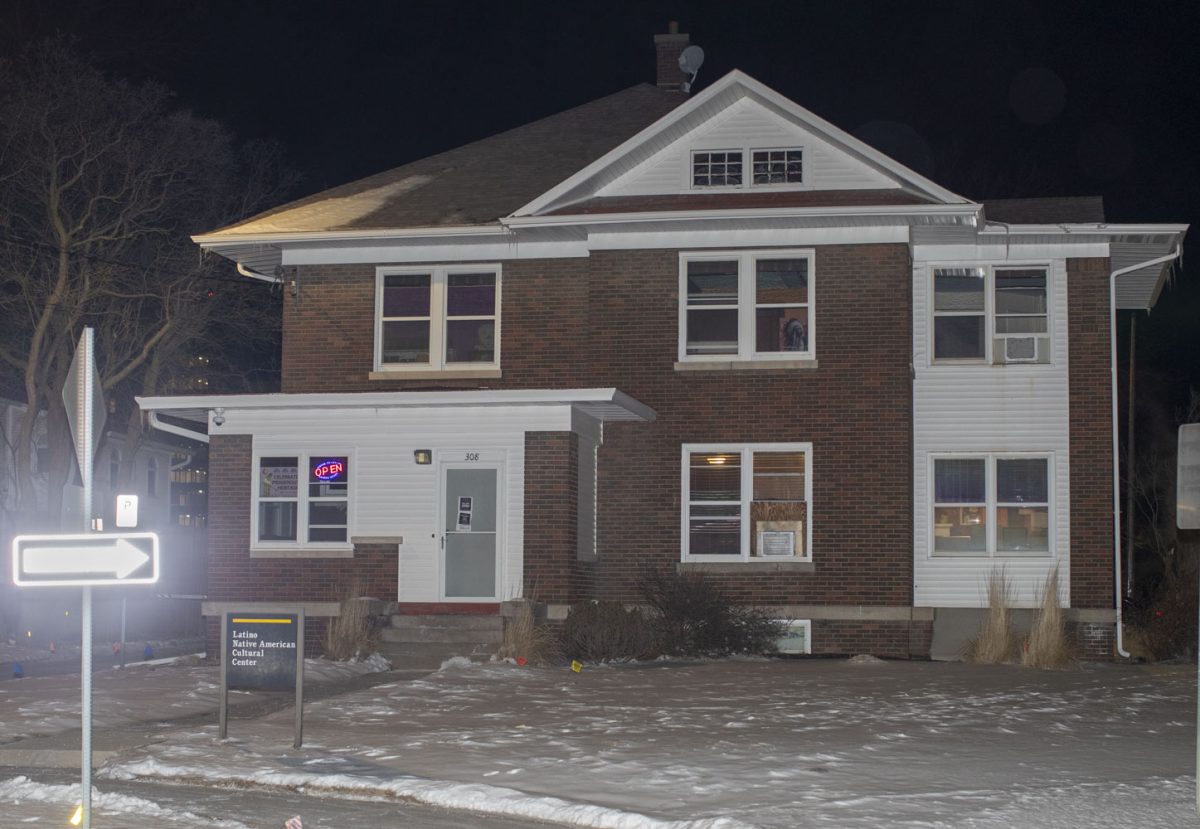 The Latino Native American Cultural Center is seen on 308 Melrose Ave on Monday, Feb. 17, 2025. The Native American Council is no longer being recognized by the University of Iowa.
