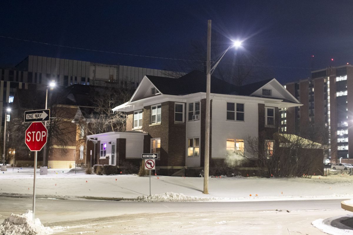 The Latino Native American Cultural Center is seen on 308 Melrose Ave on Monday, Feb. 17, 2025. The Native American Council is no longer being recognized by the University of Iowa.
