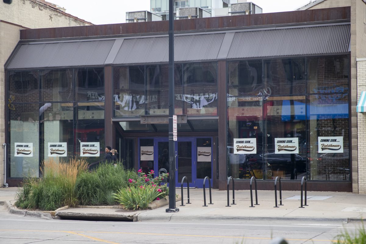 The future location of Fieldhouse is seen on 138 South Clinton Street on Monday, June 30, 2025. The site was previously occupied by Active Endeavors, a clothing store, and will open as a sports bar in the fall. The previous Fieldhouse location in the Pedestrian Mall will be closing and replaced with Hazzard County bar.